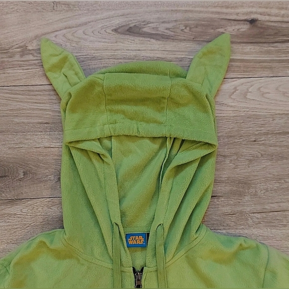 Starwars Yoda Bodysuit Pajamas Costume Onies Sleepwear Green Size Large Unisex - Picture 9 of 12